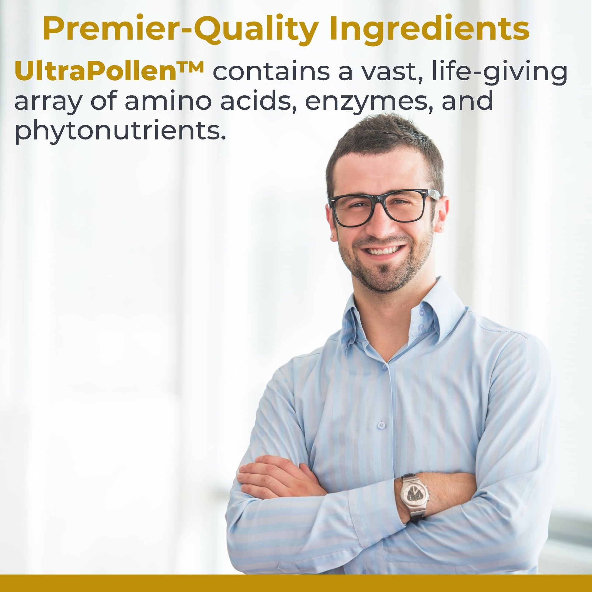 Premier Research Labs UltraPollen - Bee Pollen Supplement, Rye Pollen Extract, Prostate Health, Bee Pollen Extract from Rye Flower with Amino Acids, Supplement for Men & Women- 45 Vegetarian Capsules Premier Research Labs uk supplements
