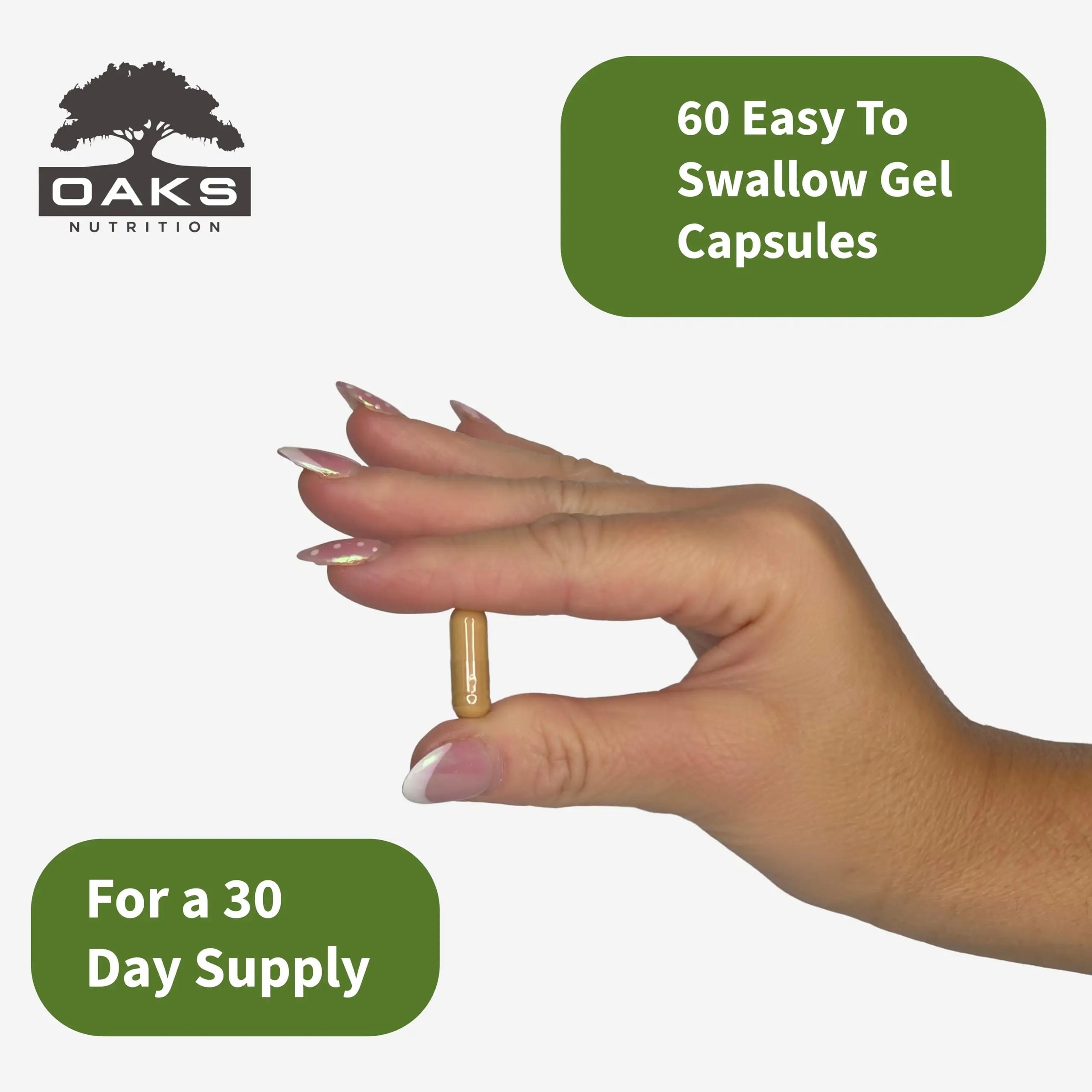 Oaks Nutrition Premium 15-in-1 Sea Moss Multivitamin with Black Seed Oil, Ashwagandha, Turmeric, Bladderwrack, Burdock, Elderberry Oaks Nutrition uk supplements