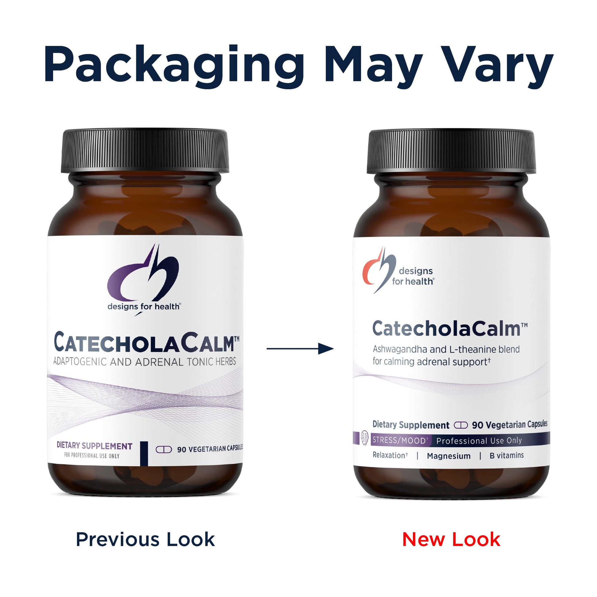 Designs for Health CatecholaCalm - Adaptogenic Herbs + Vitamins for Mood, Calm Support with L-Theanine, Passion Flower + Phosphatidylserine - Non-GMO Supplement (90 Capsules) Designs for Health uk supplements