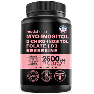 14-in-1 Women’s Inositol Complex Supplement – 40:1 Myo & D-Chiro Inositol with Folate, Vitamin D3, Zinc, Magnesium & Botanicals for Hormone