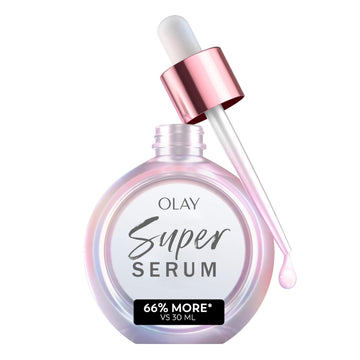 Olay Super Serum - Glow Serum for Face - Activated Niacinamide, Vitamin C & E, Collagen Peptide, AHA - 5-in-1 Benefits - Brightens, Hydrates, Smooths, Firms, Evens Tone, Proactive Anti-Aging, 1.7 Oz Olay uk supplements