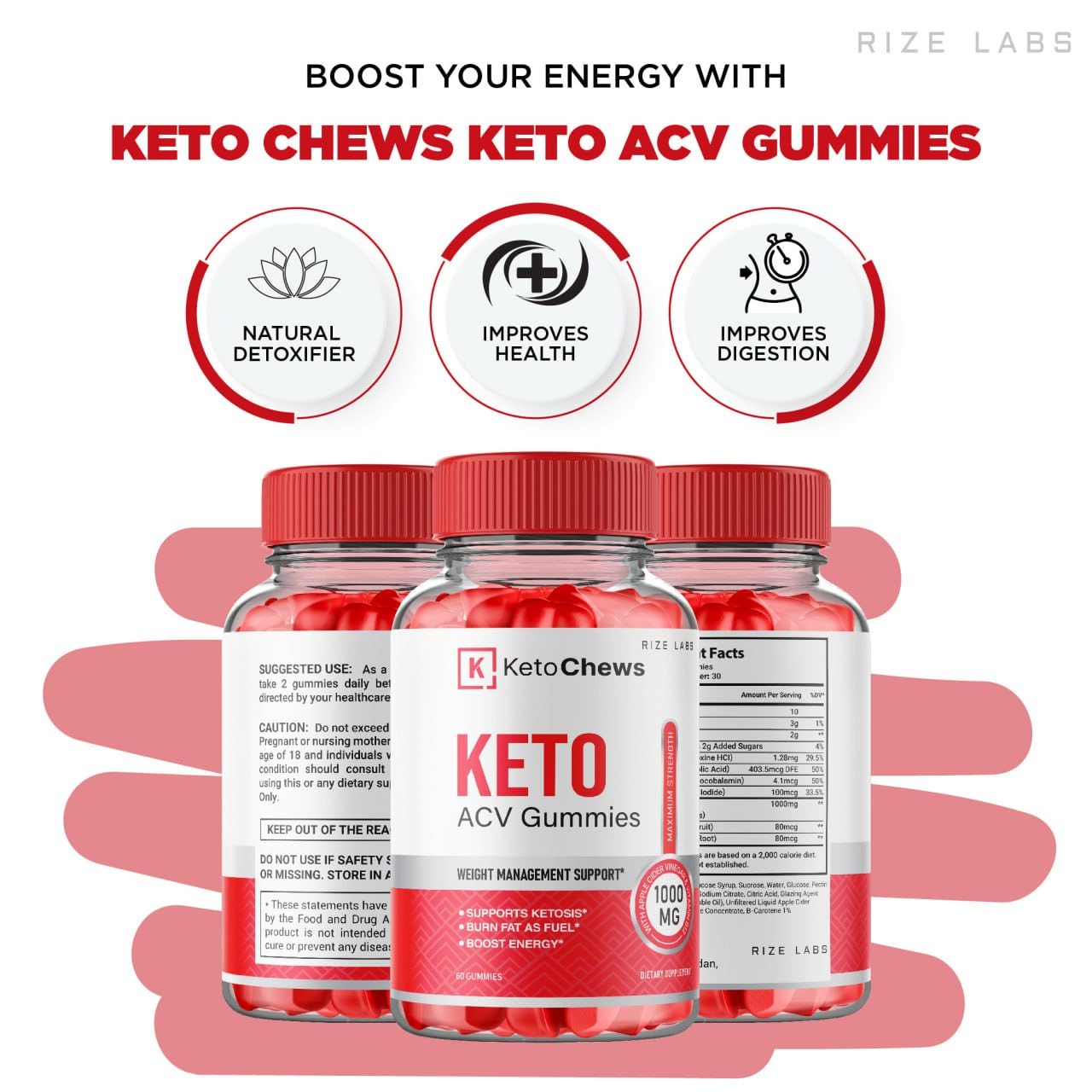 (2 Pack) Keto Chews Gummies - Keto Chews ACV Gummies for Weight Loss 525 MG rize labs uk supplements