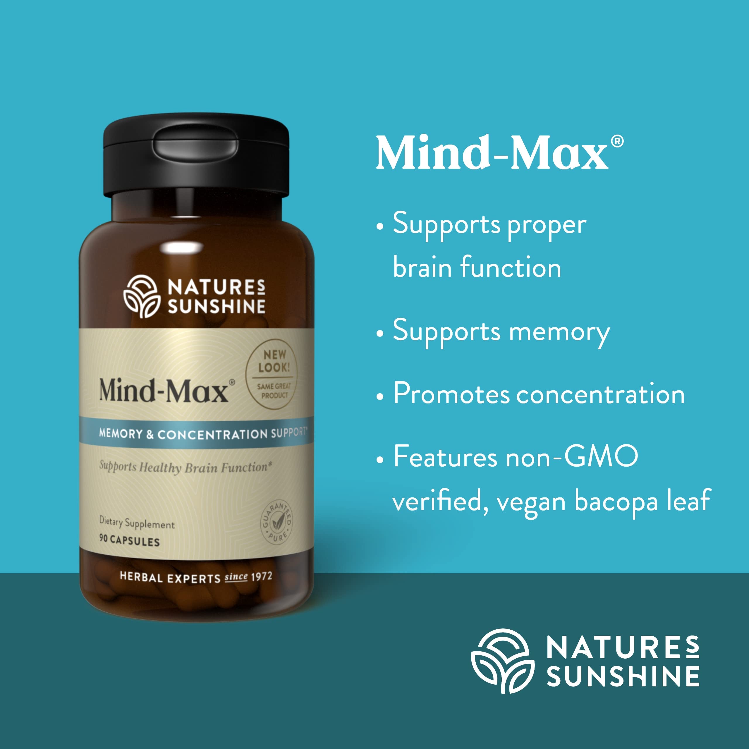 Nature's Sunshine Mind-Max 90 Capsules Nature's Sunshine uk supplements