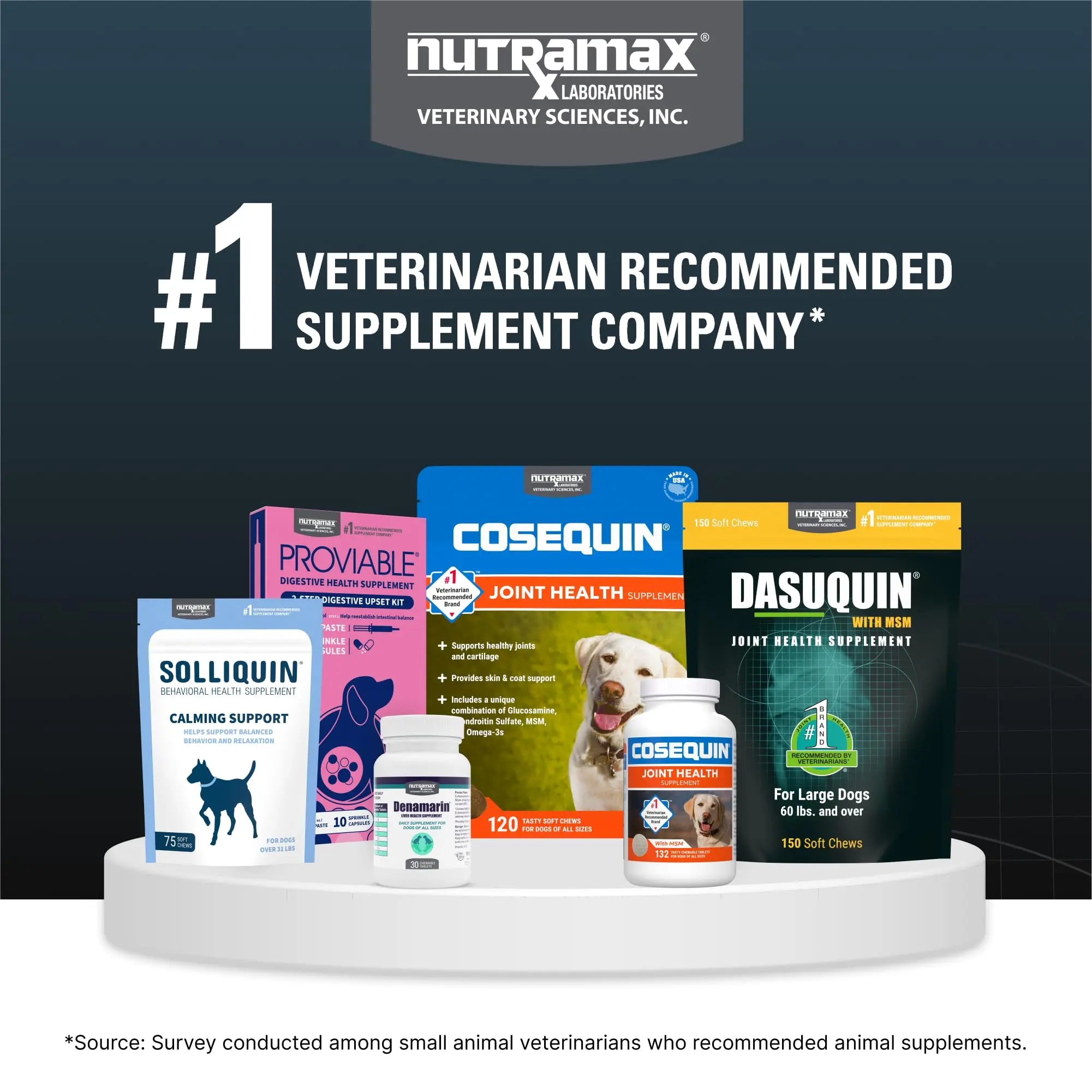 Nutramax Dasuquin for Large Dogs, Joint Health Supplement, Contains Glucosamine for Dogs, Plus Chondroitin, ASU and More, Supports Healthy Joints, Soft Chews, 84 Count Nutramax Laboratories uk supplements