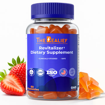 The Realief 60 Count Post Party Gummies – DHM, Milk Thistle & Electrolytes – Wellness Support – Strawberry Flavor – Wake Up Refreshed The Realief uk supplements