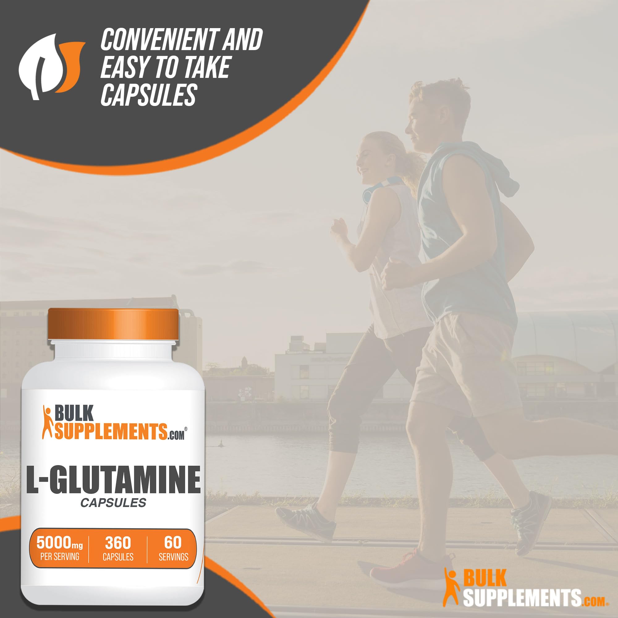 BULKSUPPLEMENTS.COM L-Glutamine Capsules - Glutamine Supplement, L Glutamine BULKSUPPLEMENTS.COM uk supplements