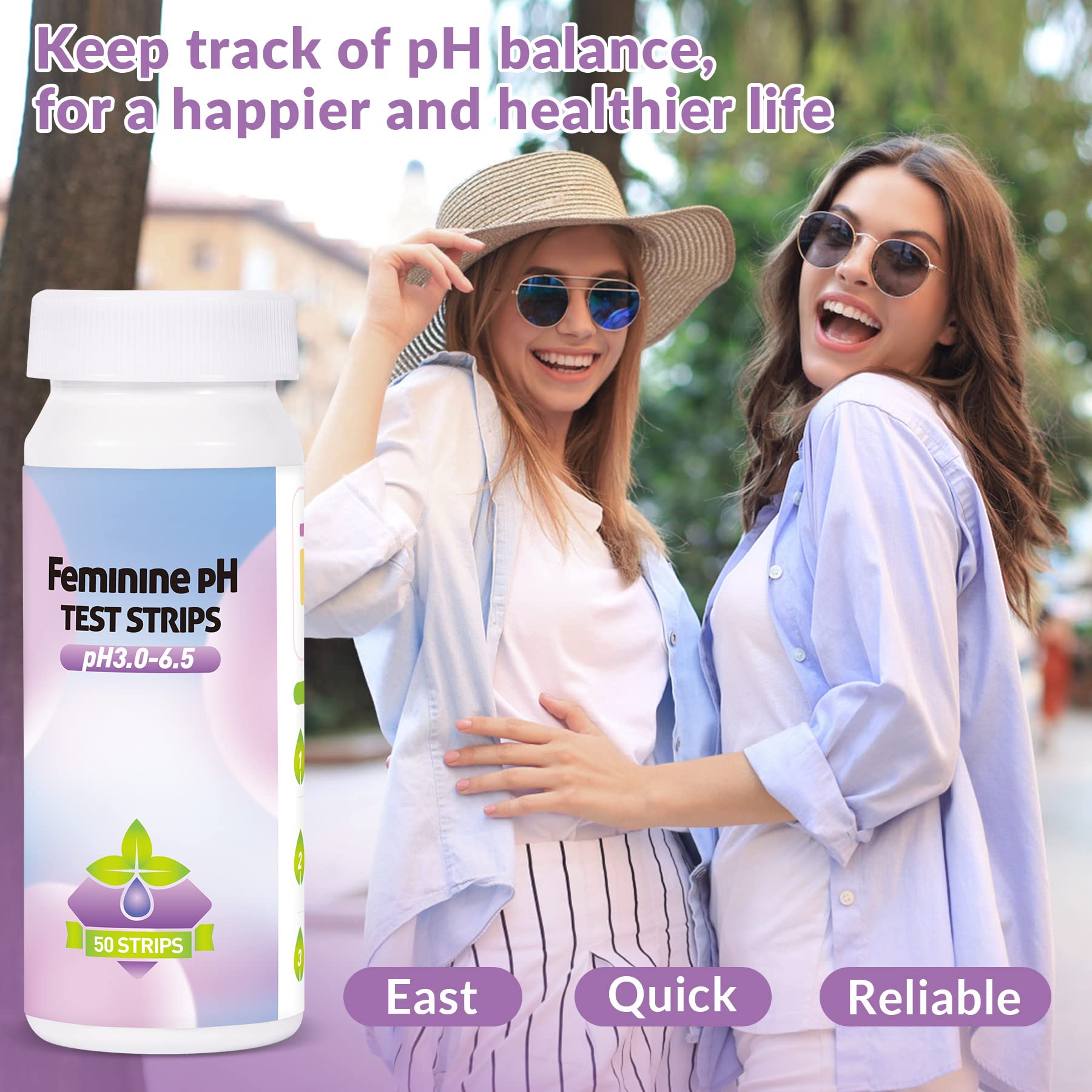 Yeast Infection Test for Women, 50 Count Vaginal pH Test Strips, BV Test Kit at Home SaySummer uk supplements