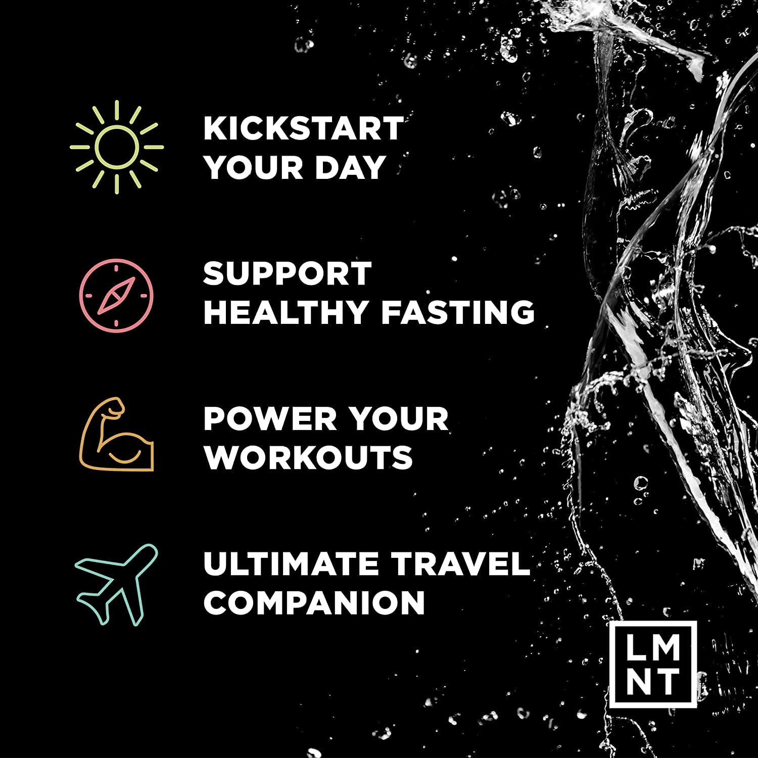 LMNT Zero Sugar Electrolytes - Sample Pack | Drink Mix | 8-Count Drink LMNT uk supplements
