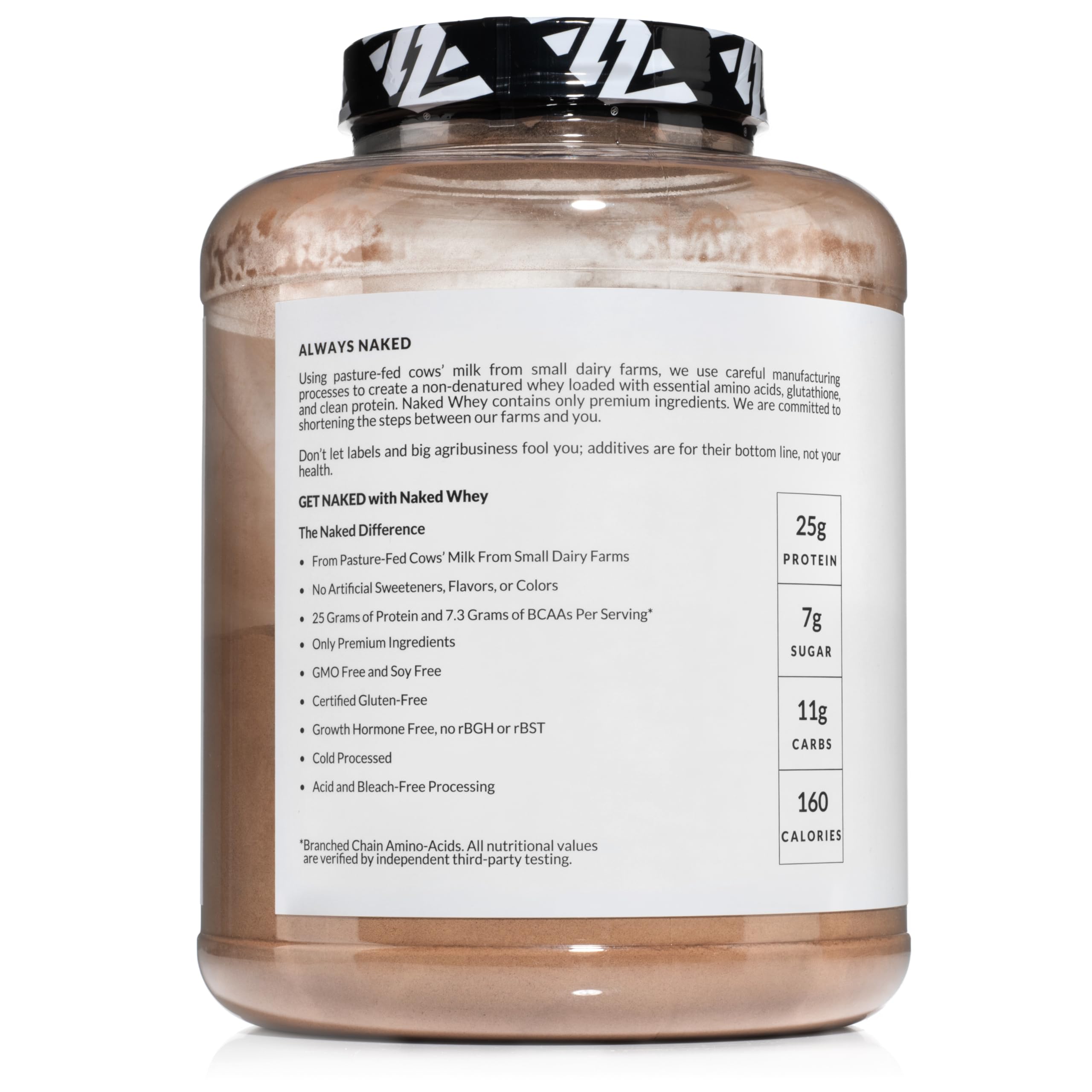 NAKED Whey Double Chocolate Grass Fed Whey Protein Powder, No GMO, No Soy NAKED uk supplements