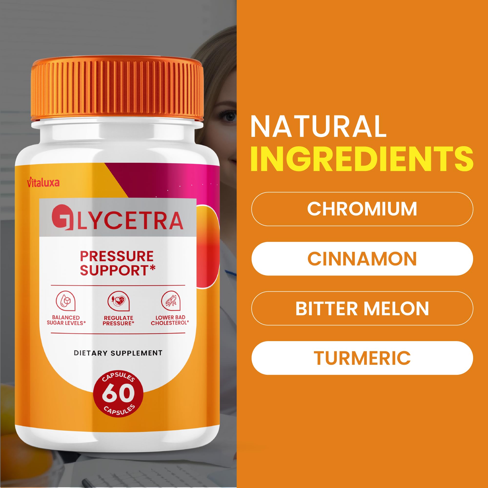 (2 Pack) Glycetra Capsules, Glycetra Blood Support Supplement Advanced Formula Premium Blend All Natural Balance Flow, Glicetra Pills Maximum Strength Glycogen Support Health Wellness Review (120 Ct) Vitaluxa uk supplements