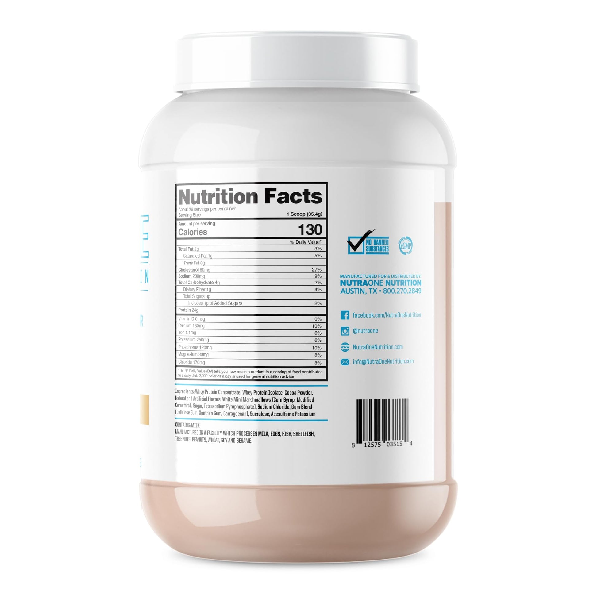 NutraOne ProteinOne Whey Protein Promote Recovery and Build Muscle with a Protein NutraOne uk supplements