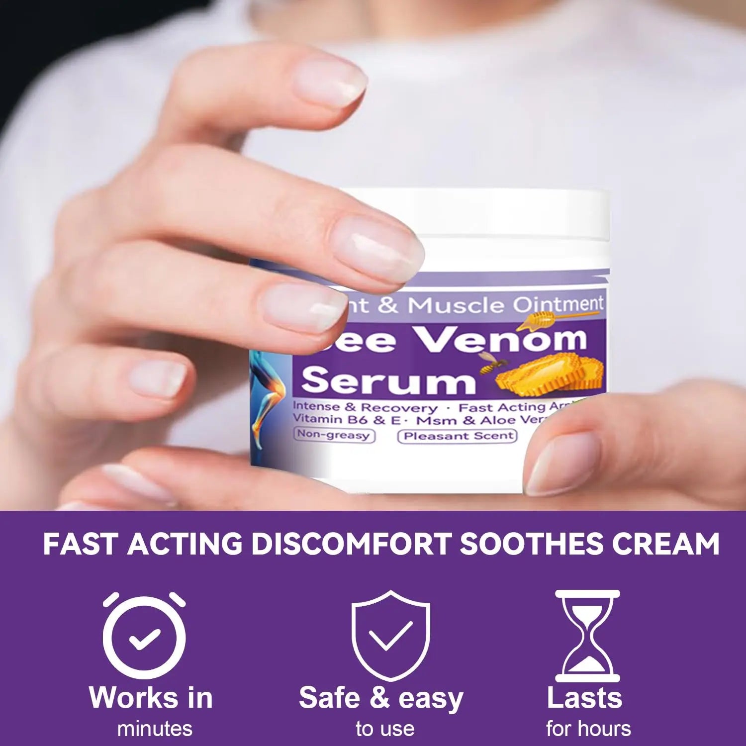 Cedonivor Bee Venom Joint Cream, Joint & Muscle Soothing, Bee Venom Cream for Back, Knee, Hands, Neck, Feet Cedonivor uk supplements