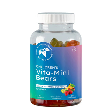 Mountain Meadow Herbs Vita-Mini Bears for Children | Multivitamin with Biotin, Folic & Pantothenic Acid, Iodin, Zinc | Mountain Meadow Herbs uk supplements