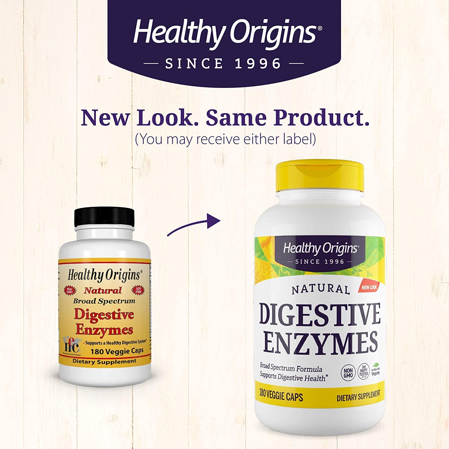 Healthy Origins Digestive Enzymes (NEC) Broad Spectrum - with Protease Healthy Origins uk supplements