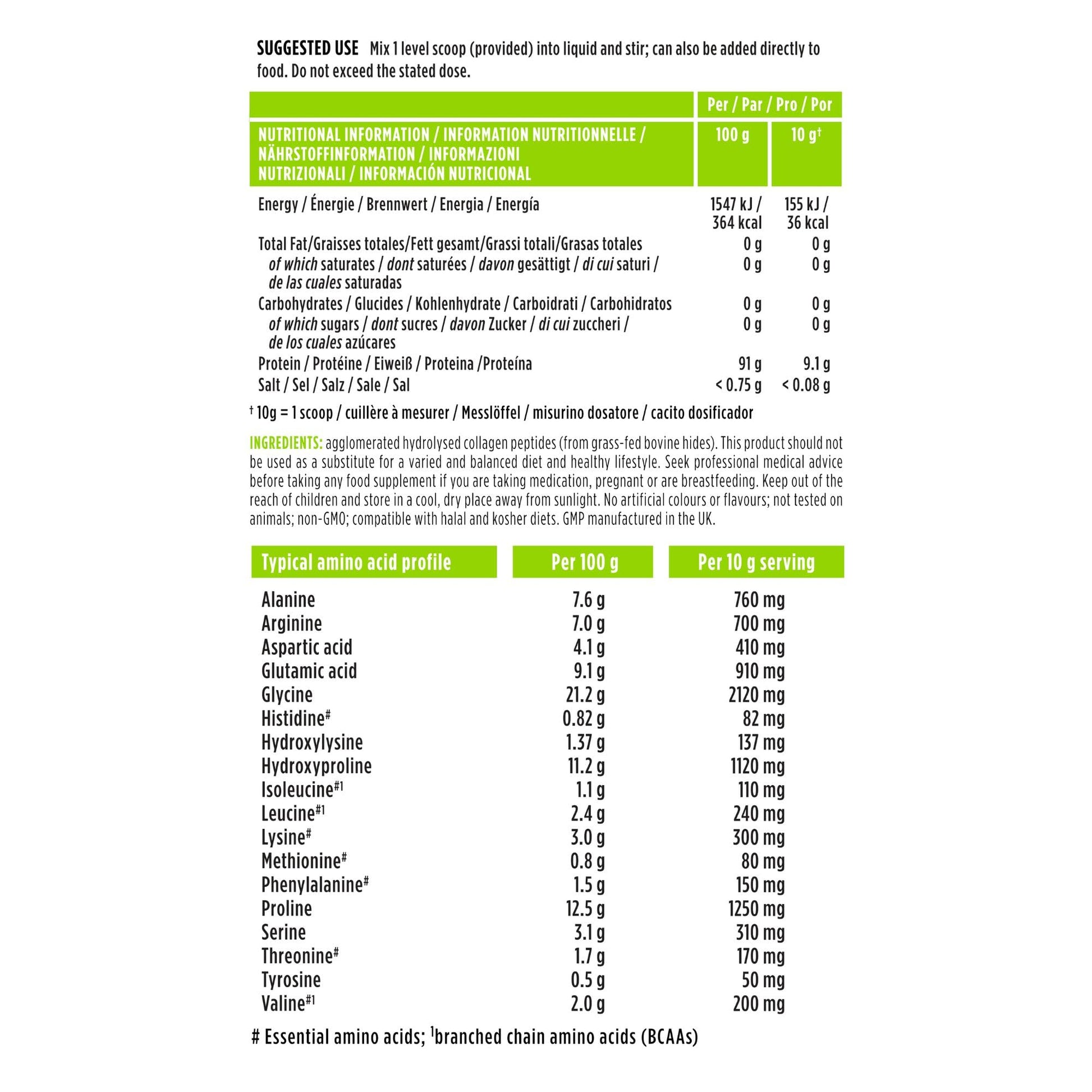 Advanced Hydrolysed Collagen Peptides, 100% Grass Fed & Ethically Sourced Igennus Healthcare Nutrition uk supplements