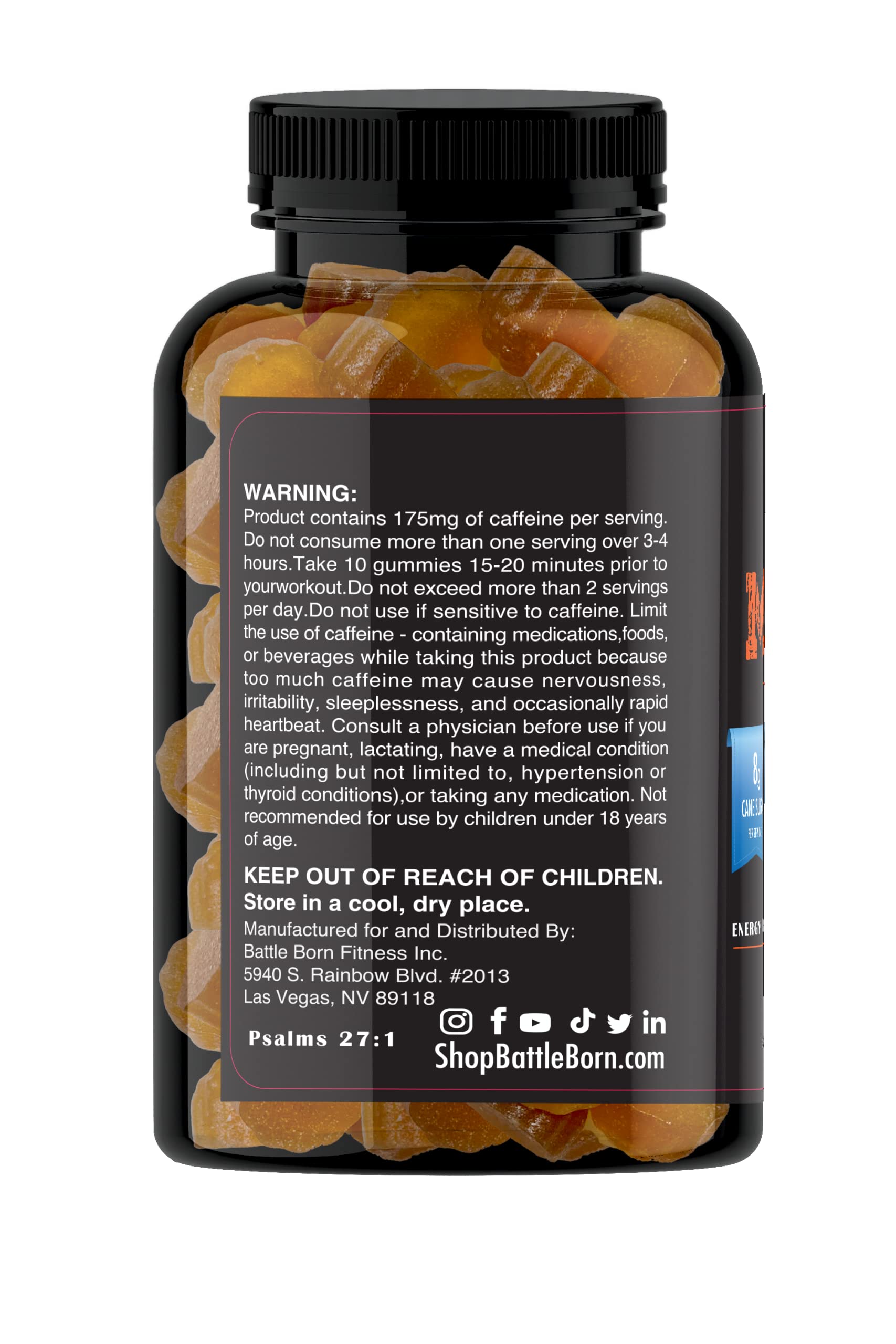 Mindset Dietary Supplement Gummies for Energy and Performance | Naturally Flavored Battle Born Supplements uk supplements