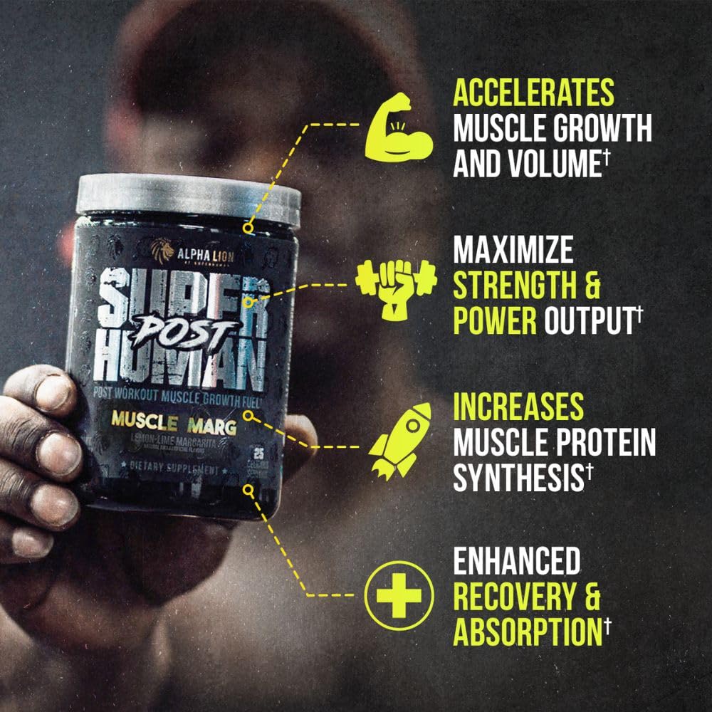 ALPHA LION Superhuman Pre Workout Powder & Post Workout Recovery Bundle, Sustained ALPHA LION uk supplements