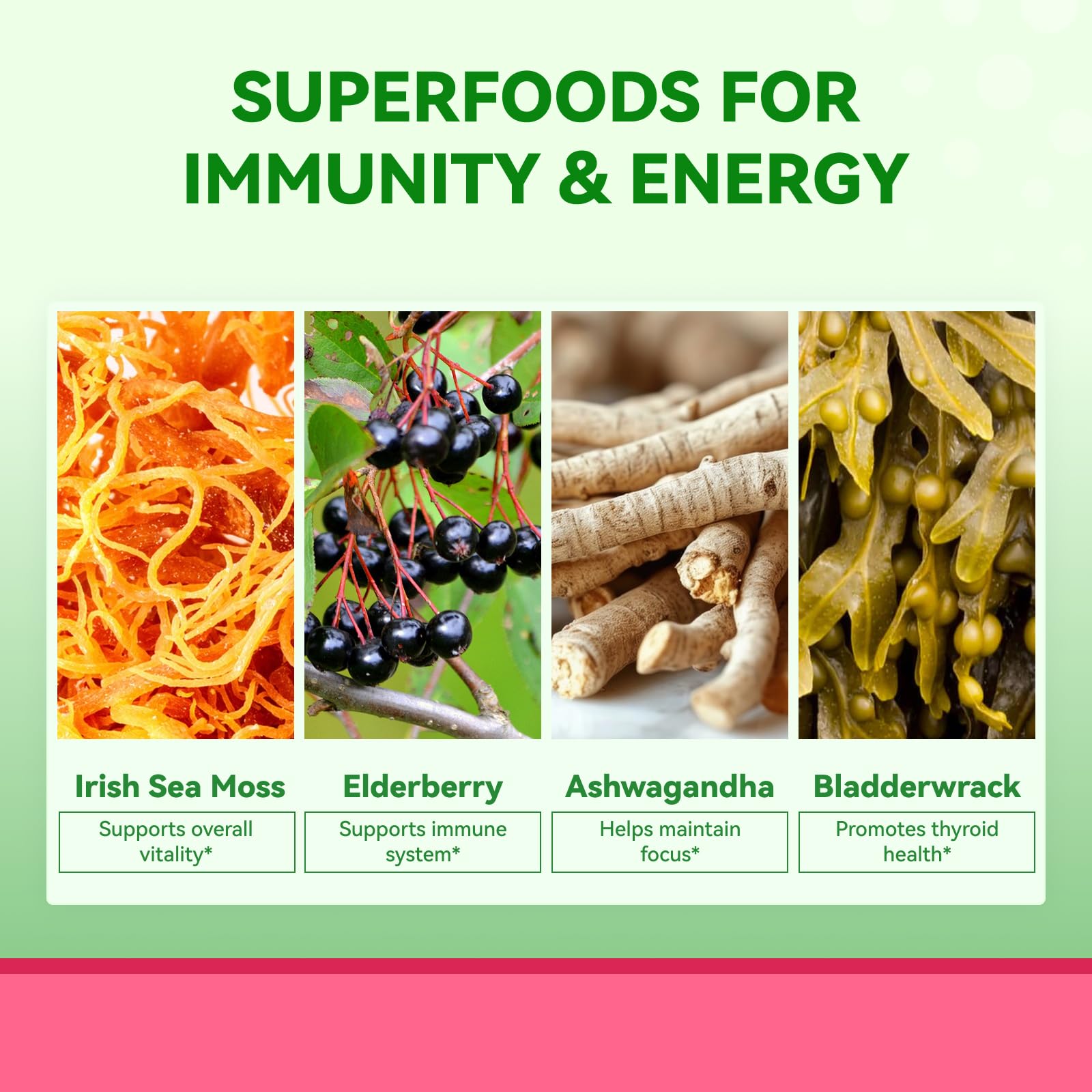 Inner Brightness Sea Moss 4000mg Gummies with Ashwagandha, Elderberry, Apple Cider Vinegar, Bladderwrack, Burdock Root – Immune Support – Mixed Berry Flavor – 60 Count Inner Brightness uk supplements