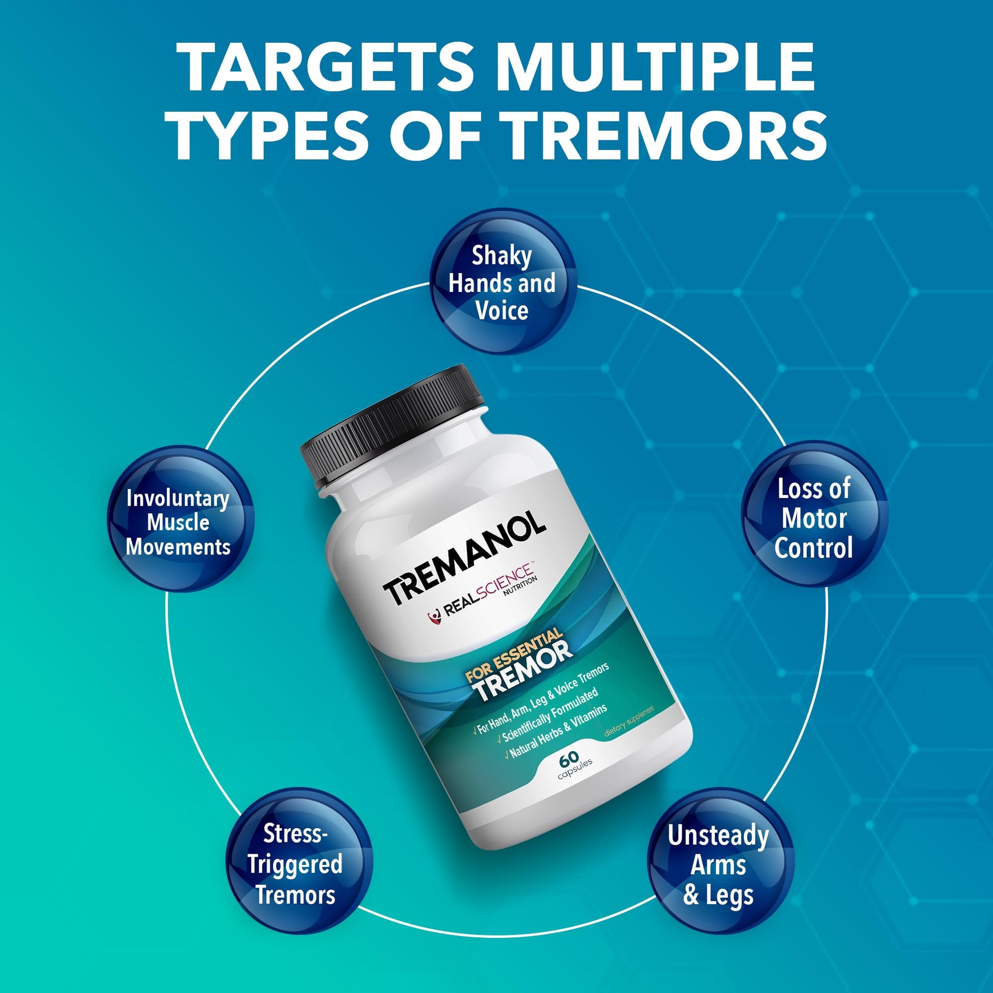 Tremanol Natural Aid Herbal Supplement – Includes Vitamin B2 & B12, Passionflower & Skullcap – 60 Caps (Pack of 3) – Made in USA Tremanol uk supplements