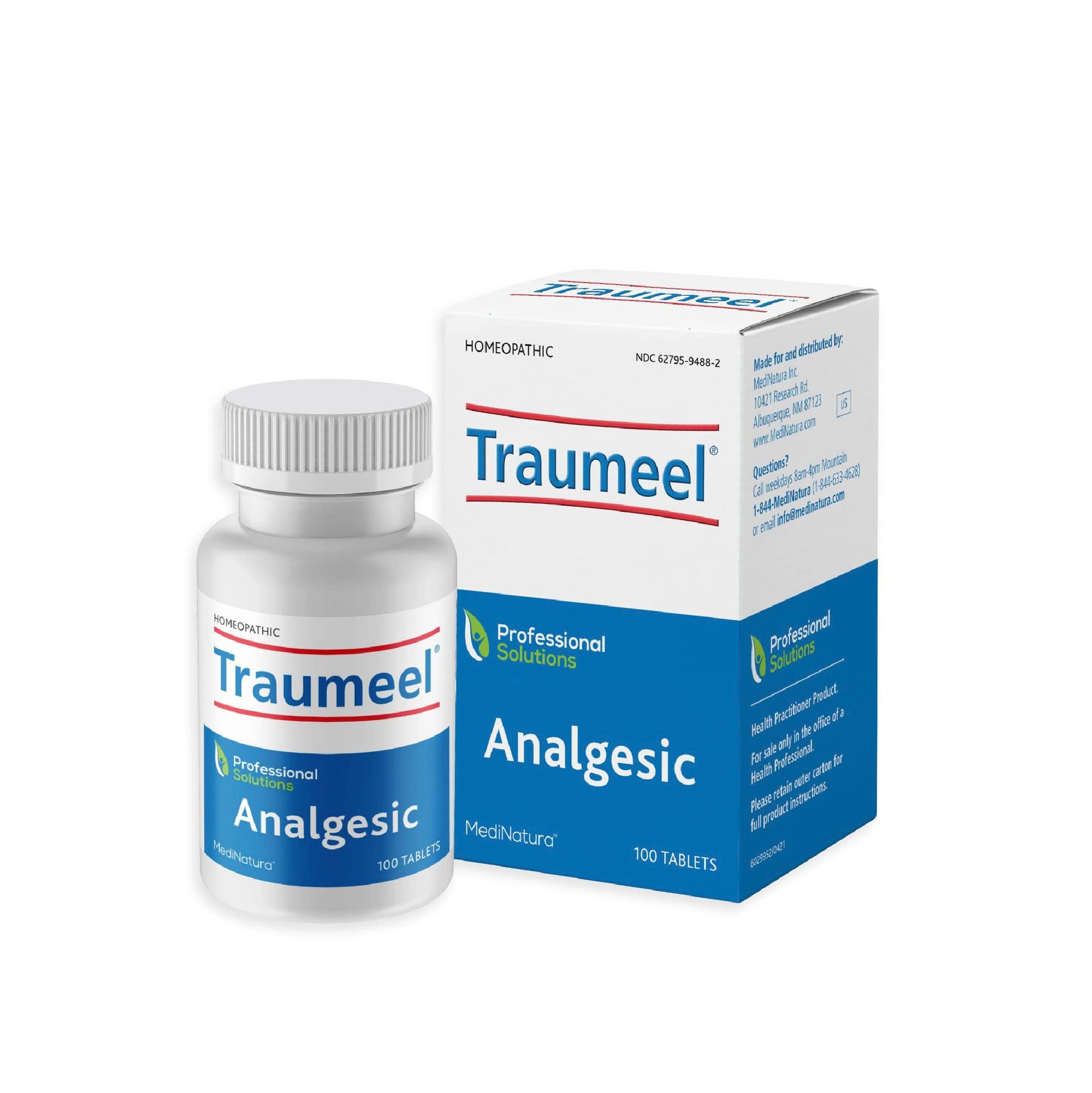 MediNatura Traumeel Homeopathic Arnica + 13 Active Ingredients for Muscle, Joint, Back, Arthritis, Injury, Exercise Related Pain & Soreness - Made in Germany - 100 Tablets MediNatura uk supplements
