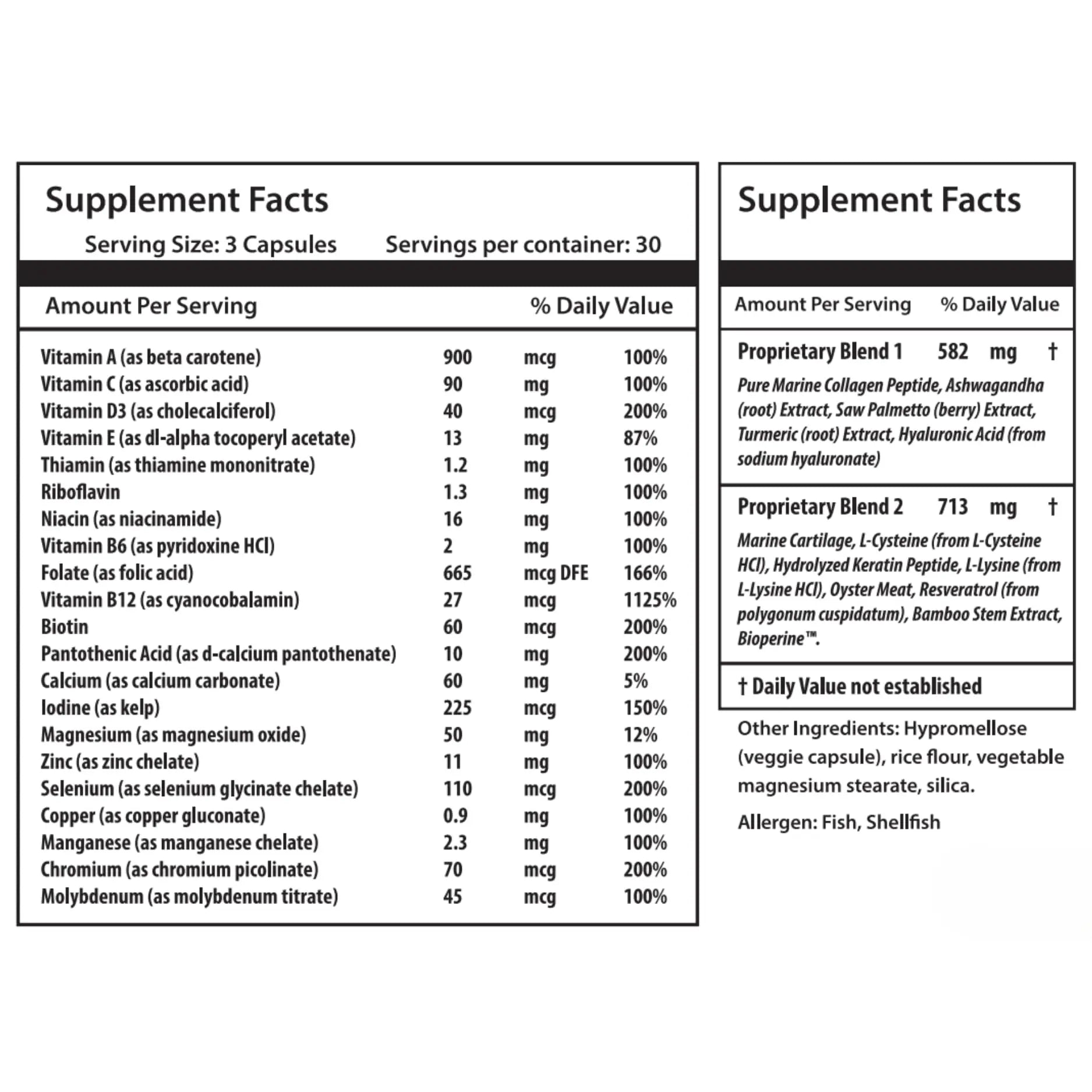 ULULIFE Complete Multivitamin for Men & Women: All-Natural & Cruelty Free with Biotin, Collagen, Keratin, & More - Promotes Hair Growth & Thickness ULULIFE uk supplements