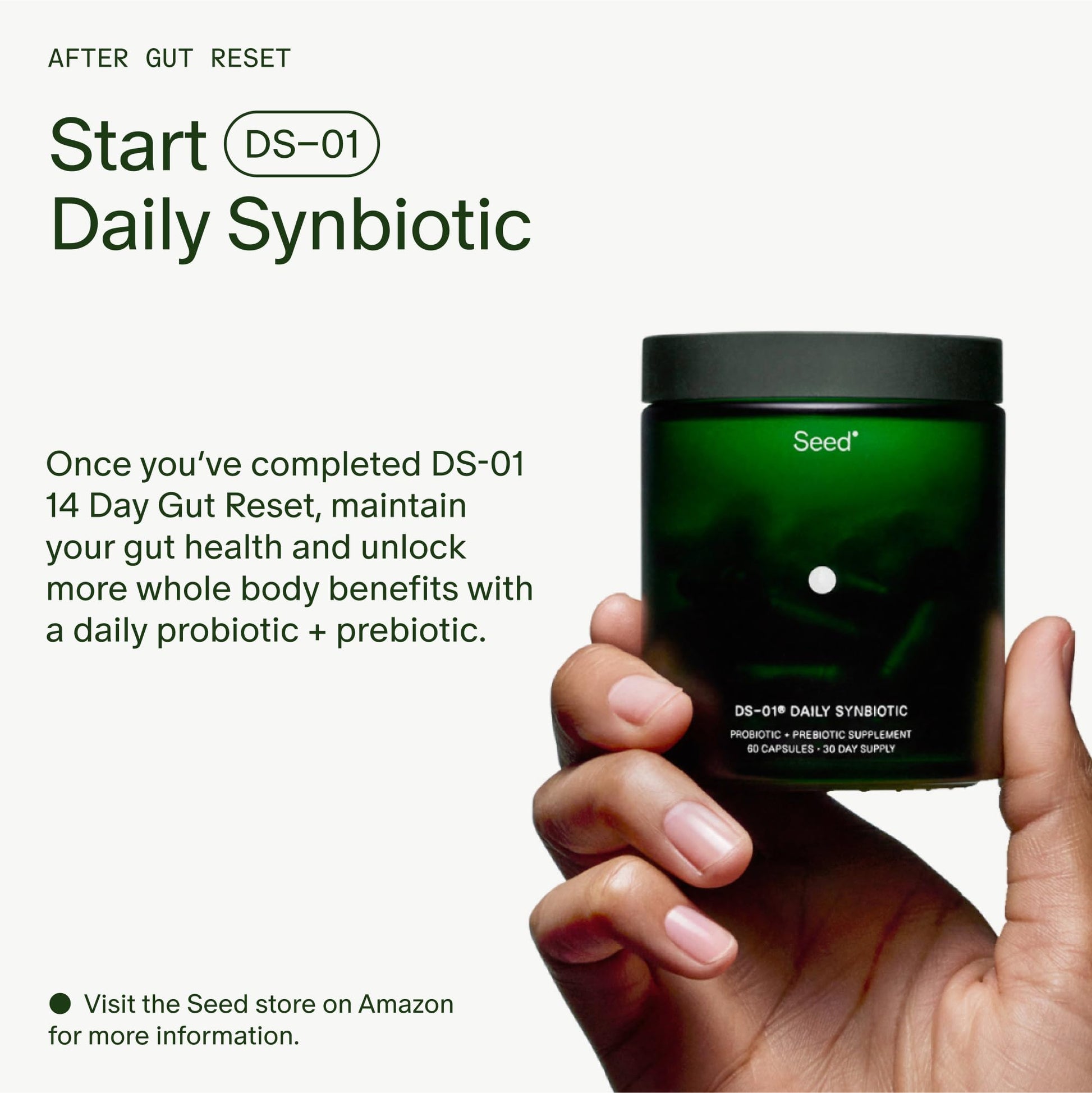 Seed 14 Day Gut Reset - Prebiotic and Probiotic for Women & Men - Digestive Health, Gut Health, Rapid Gut Recovery, Bloating & Constipation Relief - Vegan & Shelf-Stable - 28 Capsules (14-Day Supply) Visit the Seed Store uk supplements