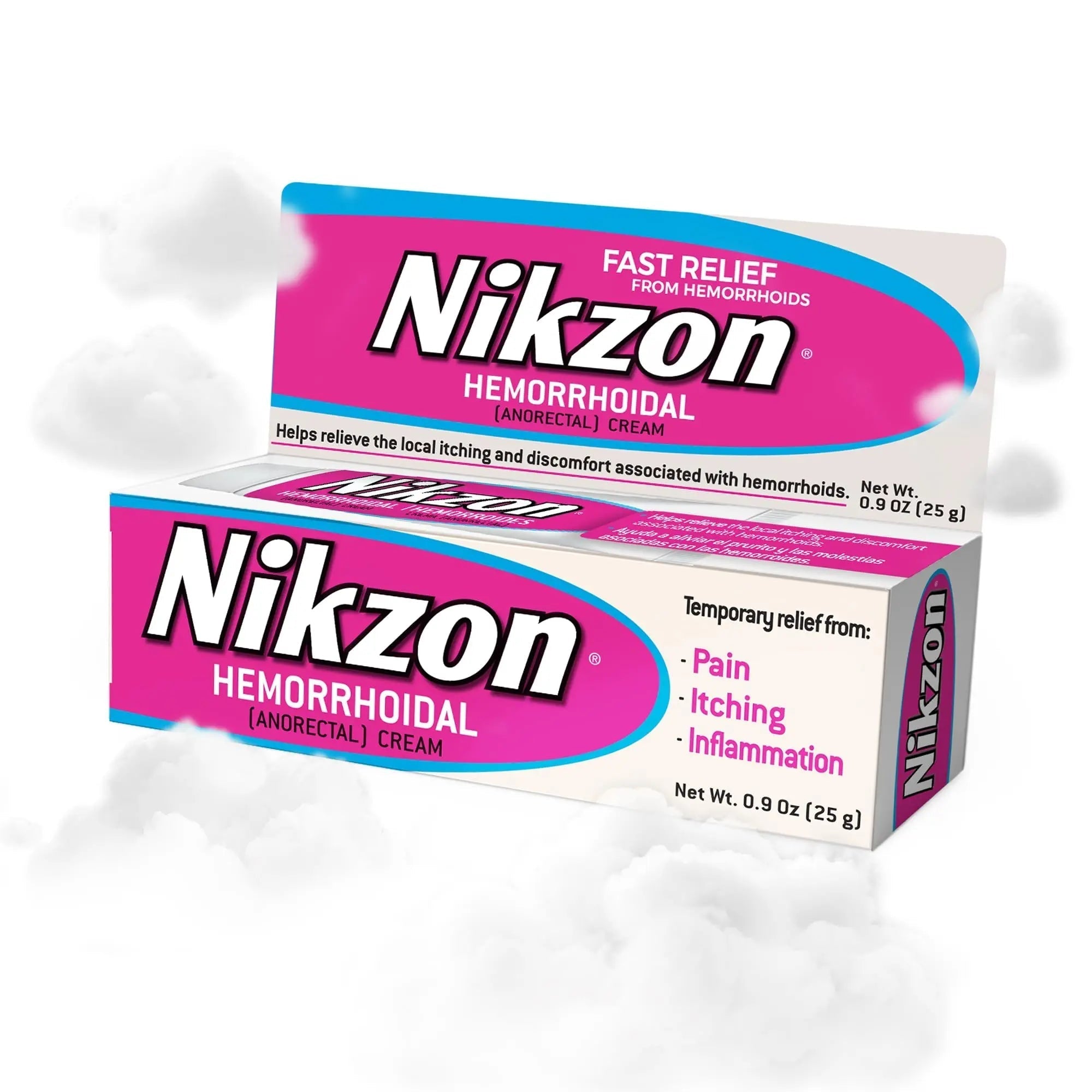Nikzon Hemorrhoid Cream | Double Effect for Pain & Swelling, Numbs Irritated Anorectal Area, Soothing & Fast-Acting Formula, Dual-Action Hemorrhoid Treatment, 0.9 Oz, 1-Pack Nikzon uk supplements