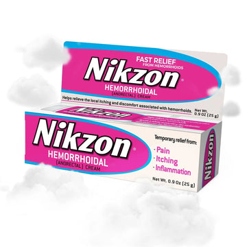 Nikzon Hemorrhoid Cream | Double Effect for Pain & Swelling, Numbs Irritated Anorectal Area, Soothing & Fast-Acting Formula, Dual-Action Hemorrhoid Treatment, 0.9 Oz, 1-Pack Nikzon uk supplements