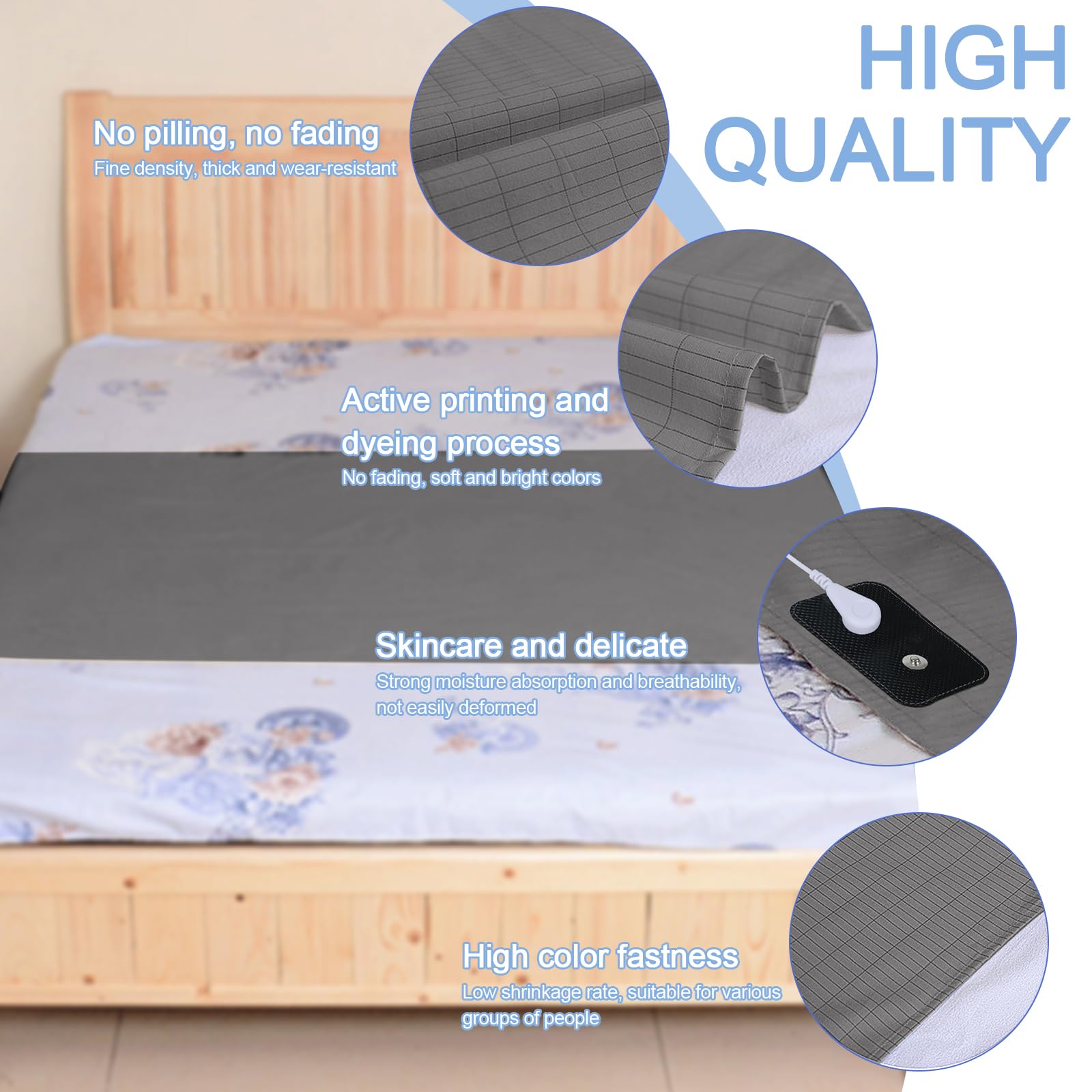 Grounding Mat for Bed, Grounding Sheets Blanket with Grounding Cord, Earthing Mat Grounding Pad Reaeng uk supplements