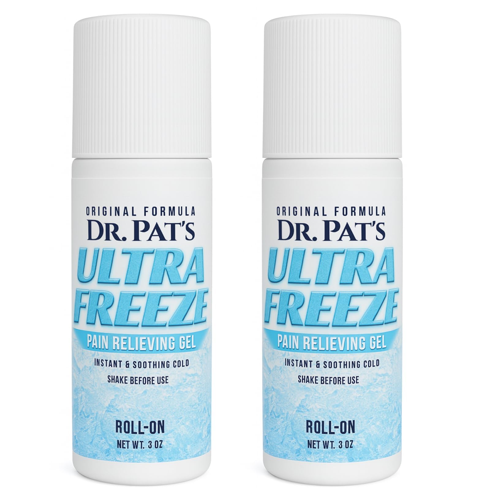 Ultra Freeze Roll-On Pain Relief Gel (3oz) - Joint & Muscle Therapy Rub for Arthritis, Neuropathy, Foot, and Joint - Cooling Topical Anti-Inflammatory (2 Pack) Ultra Freeze uk supplements