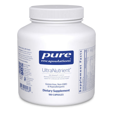 Pure Encapsulations UltraNutrient - Minerals & Multivitamins - Supports Liver & Heart Health* - Supplement for Antioxidants - with Vitamin C, CoQ10 & More - Gluten Free - 180 Capsules Pure Encapsulations uk supplements