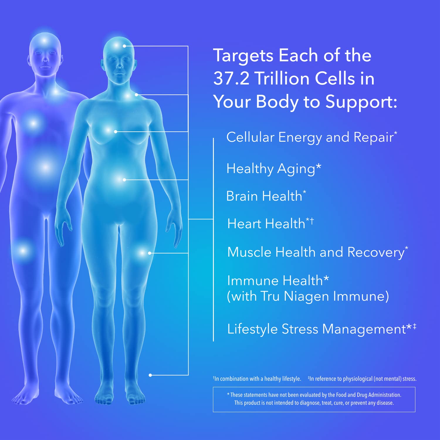 TRU NIAGEN - Patented Nicotinamide Riboside NAD+ Supplement. NR Supports Cellular TRU NIAGEN uk supplements
