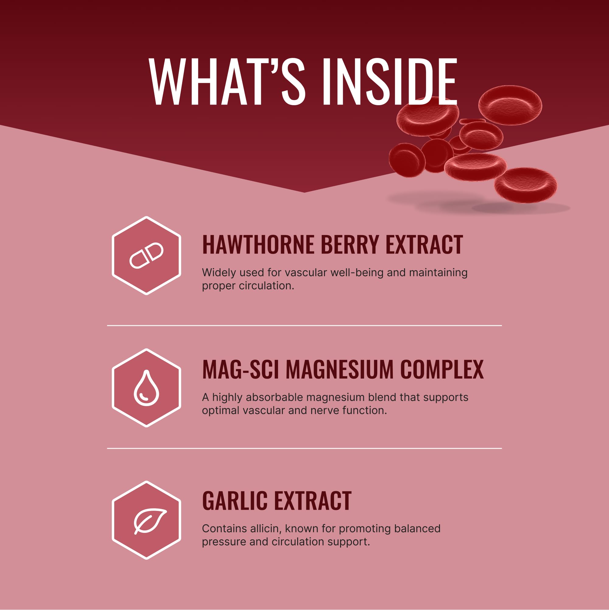 Approved Science Bloodsyl - Supports Blood Flow - Hawthorn Berry, Magnesium, BioPerine - Vegan - 180 Capsules - Pack of 1 Approved Science uk supplements