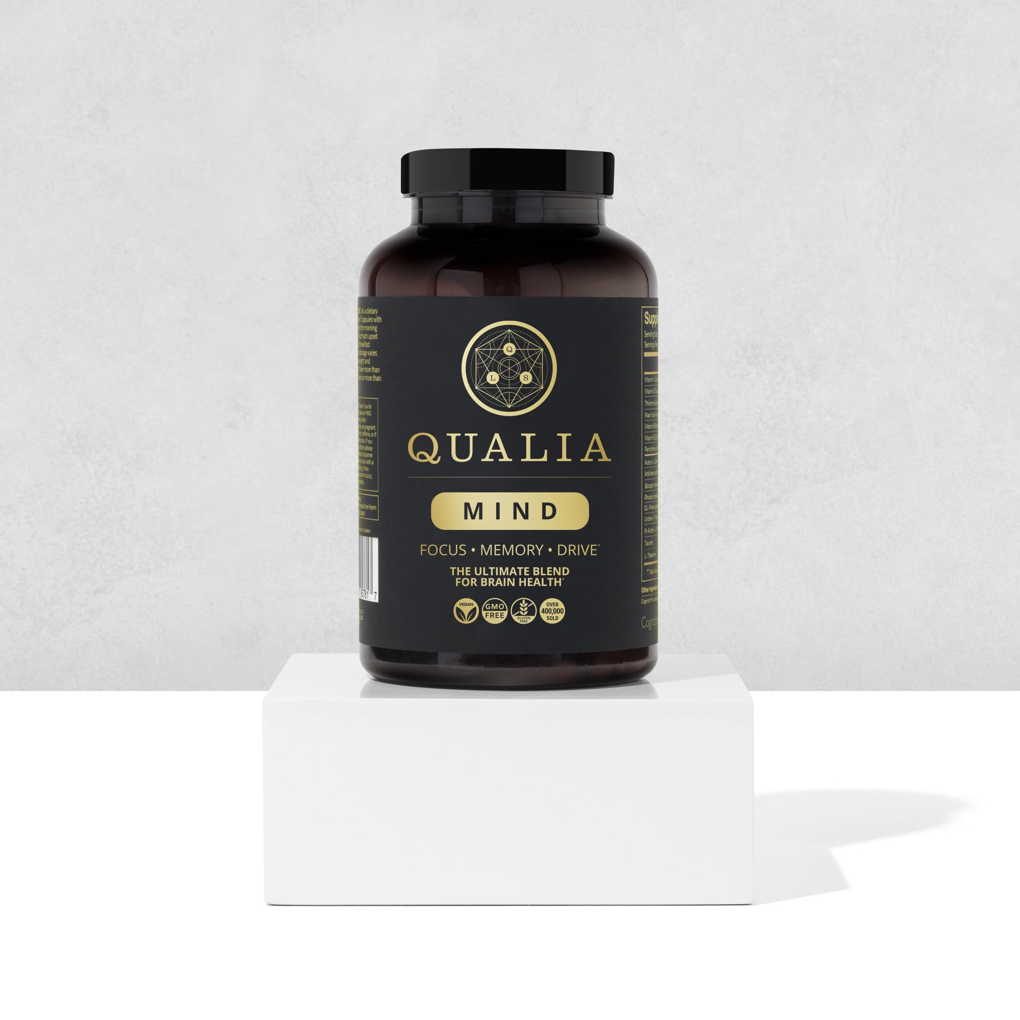 Qualia Life Sciences Qualia Mind | The Ultimate Blend for Brain Health* | Doctor-Formulated Nootropic to Fuel Focus & Concentration* | Supports Long Term Brain Health| Maintain Drive & Productivity QUALIA LIFE SCIENCES uk supplements