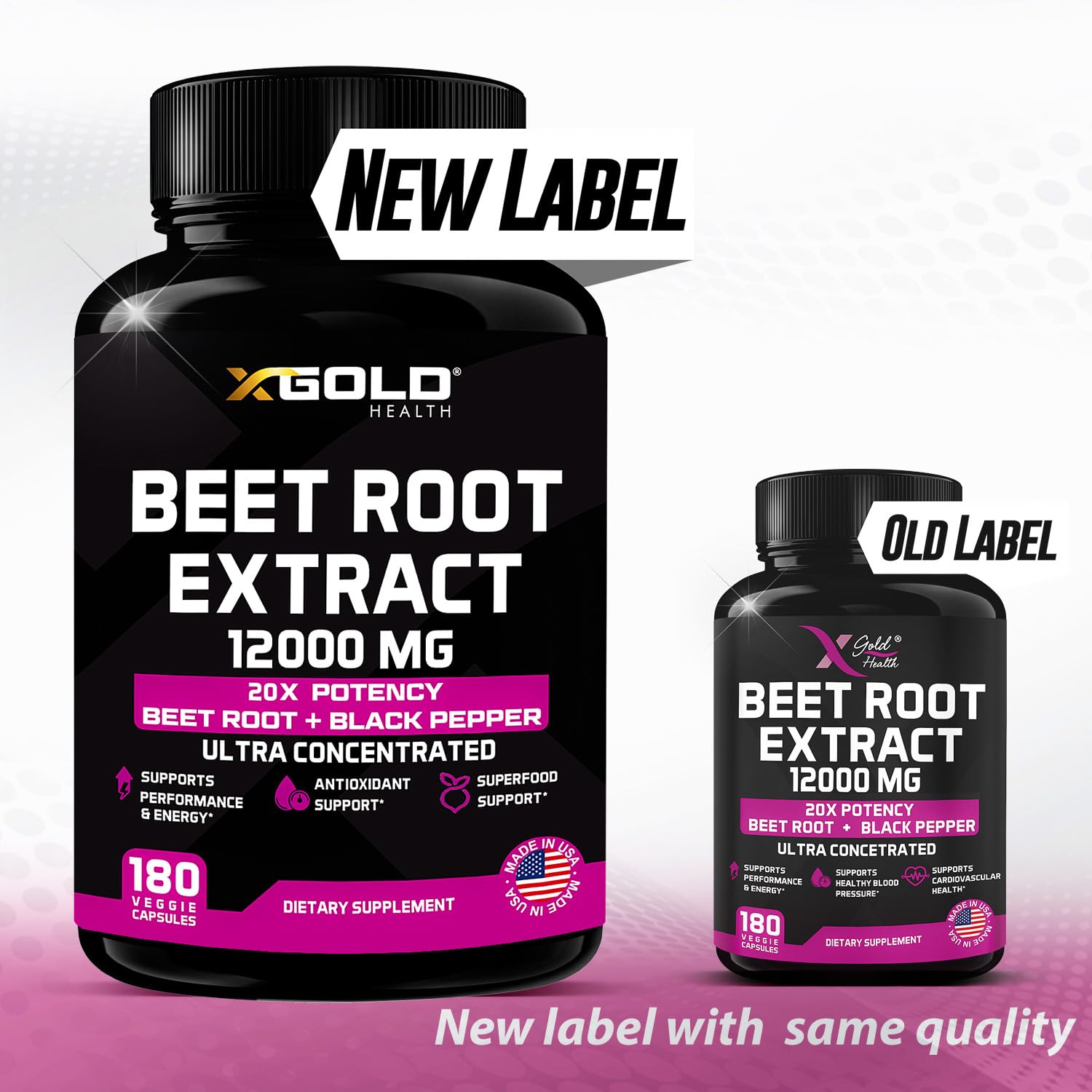 Beet Root Extract Capsules - 12000mg 20x Concentrated Beet Root Capsules Supplement X Gold Health uk supplements
