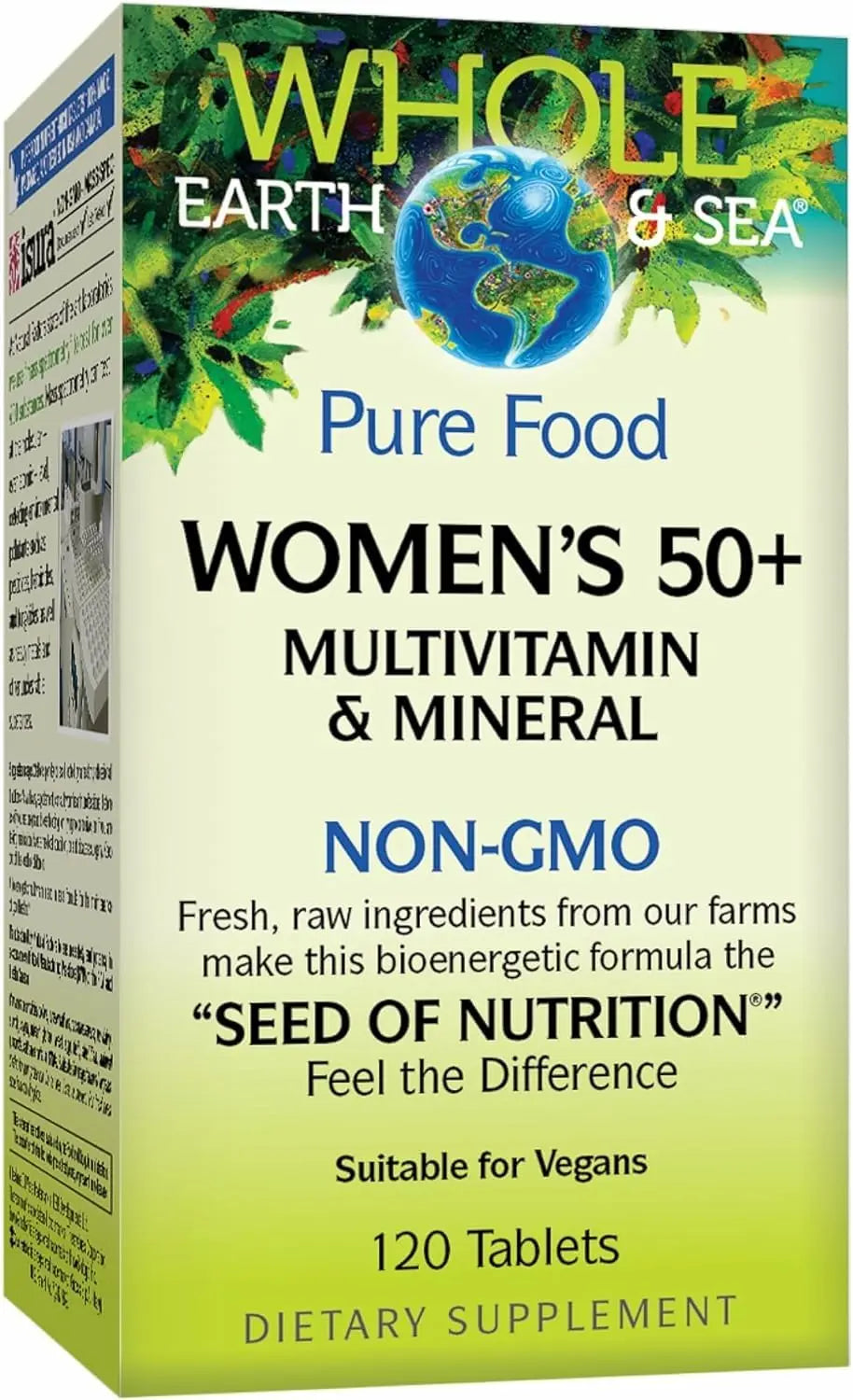Natural Factors Whole Earth & Sea Women's 50+ Multivitamin & Mineral - Daily Multivitamin with Calcium, Selenium & More Natural Factors uk supplements