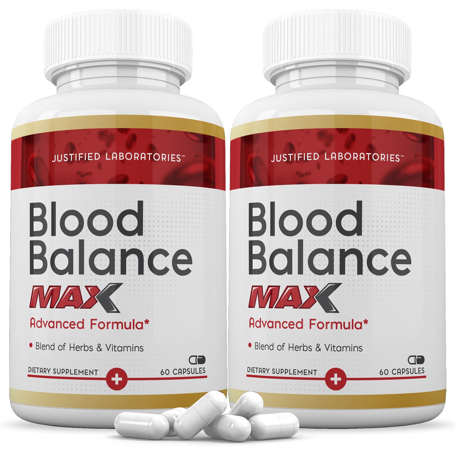 Justified Laboratories (2 Pack Blood Balance Max 1295MG Formula Supplement Pills 120 Capsules Justified Laboratories uk supplements
