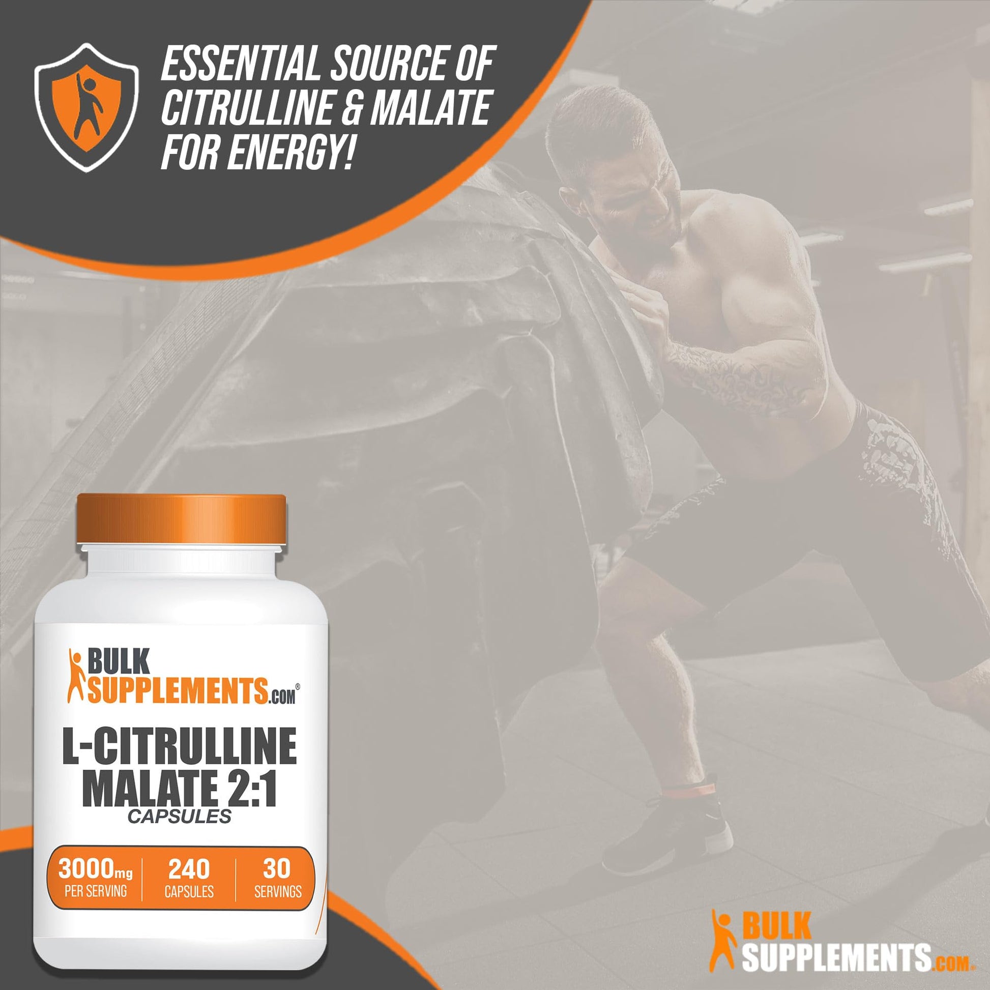 BULKSUPPLEMENTS.COM L-Citrulline Malate Capsules - Citrulline Malate 3000mg BULKSUPPLEMENTS.COM uk supplements