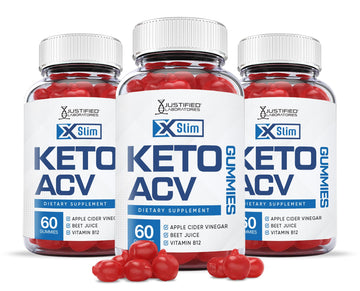 Justified Laboratories (3 Pack X Slim Keto ACV Gummies 1000MG Xslim Vegan Non GMO Justified Laboratories uk supplements