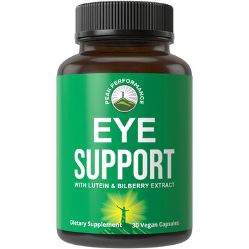 Peak Performance Eye Vitamins - Macular Support Supplement with Lutein, Zeaxanthin, Astaxanthin, Carotenoids, Bilberry Extract. Capsules for Aging Eyes, Computer, Smartphone Users. Avoid Degeneration Peak Performance uk supplements