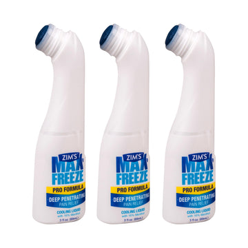 Zim's Max Freeze Liquid | 3 Pack - Pain Relief Topical Analgesic Cooling Liquid for Muscles and Joints Associated with Backaches, Arthritis, Strains, Bruises & Sprains, (P251080-1) 3 Ounce Zim’s Max uk supplements