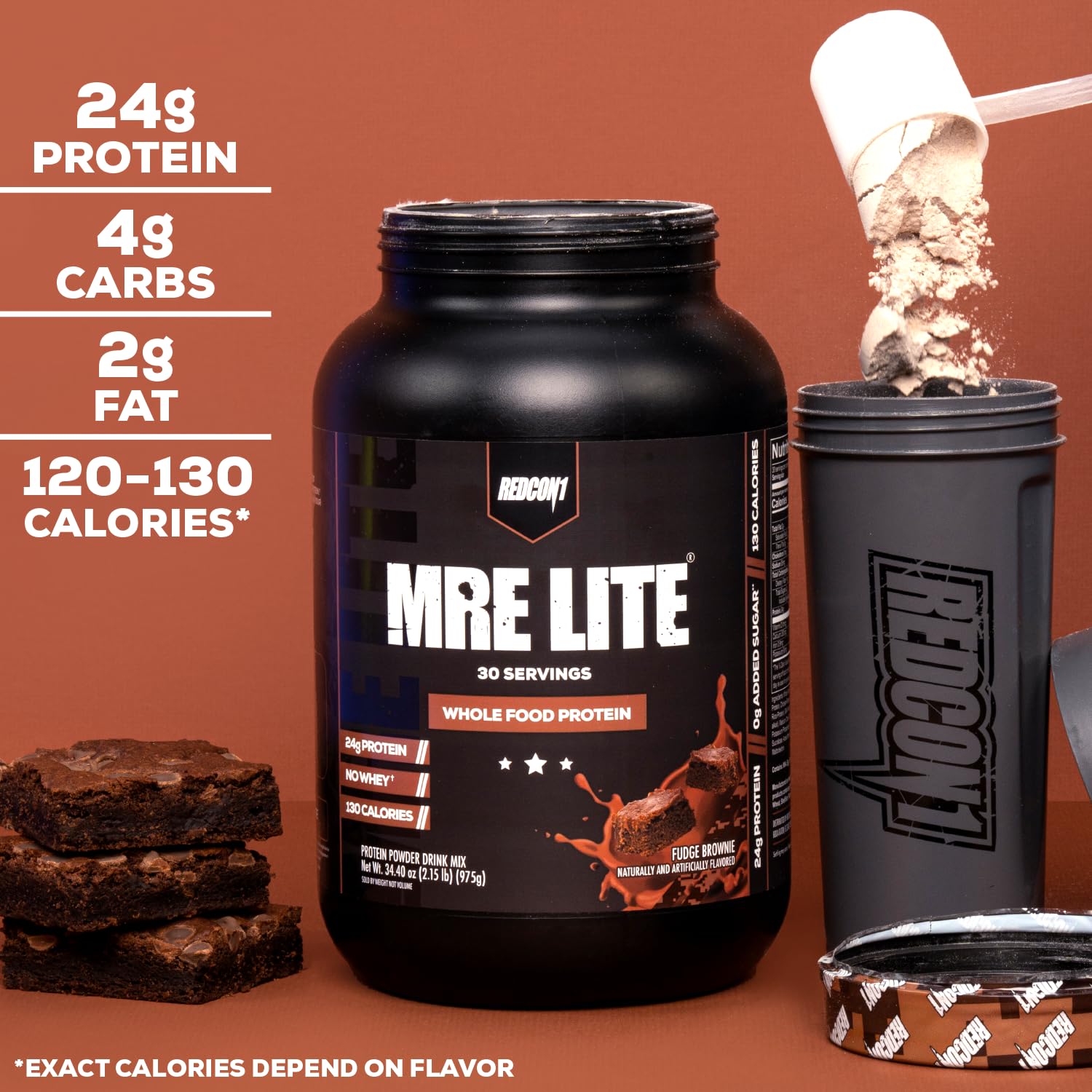 REDCON1 MRE Lite Whole Food Protein Powder, Peanut Butter Cookie - Low Carb & Whey REDCON1 uk supplements