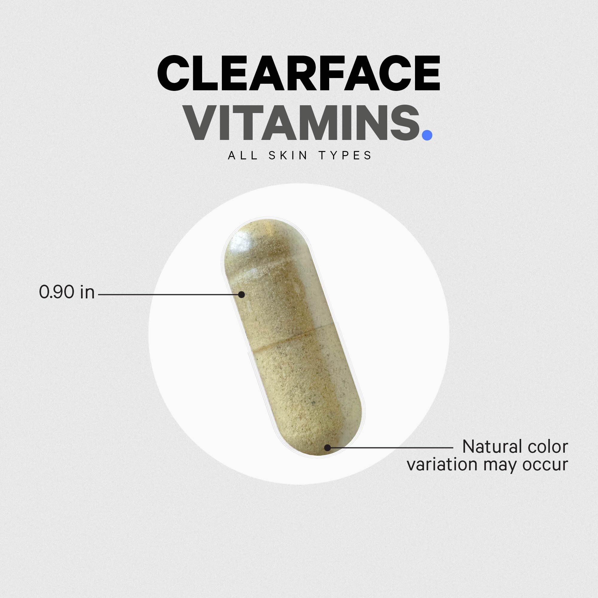Codeage Clearface Pantothenic Acid, Niacin Supplement, Vitamins A, C, D3, E, Probiotics, Zinc, Riboflavin, Thiamin, L-Lysine HCL & Omega-3, Niacinamide, Skin Botanical Blend - Non-GMO - 90 Capsules Codeage uk supplements