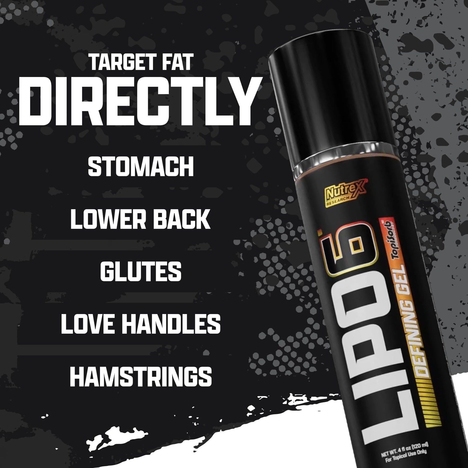 Lipo 6 Defining Gel Fast Acting Fat Burning Cream for Men & Women | Targets Stubborn Nutrex Research uk supplements