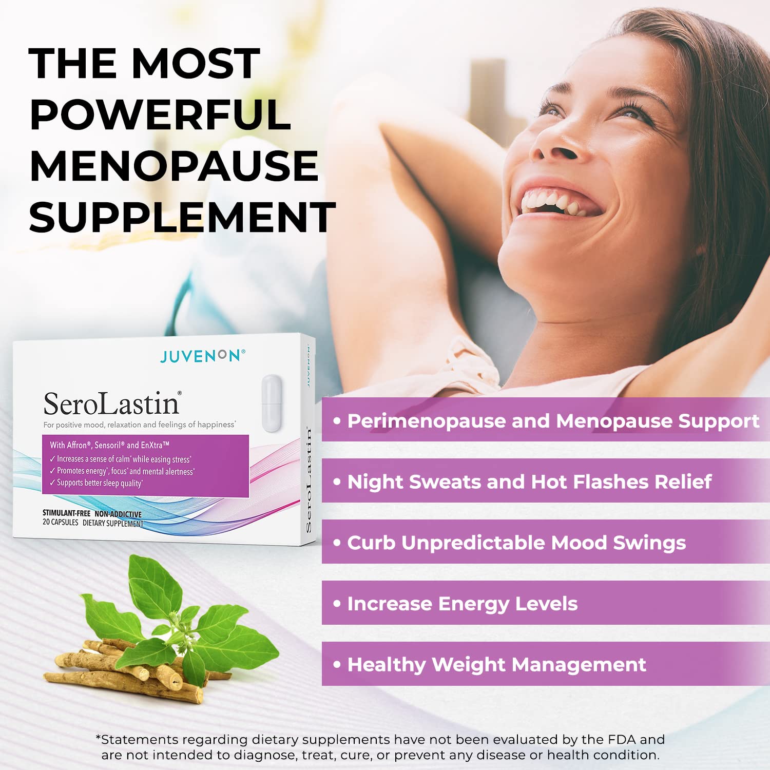 Juvenon Menopause Supplements for Women Mood Support, Hot Flashes Relief, Peri Juvenon uk supplements