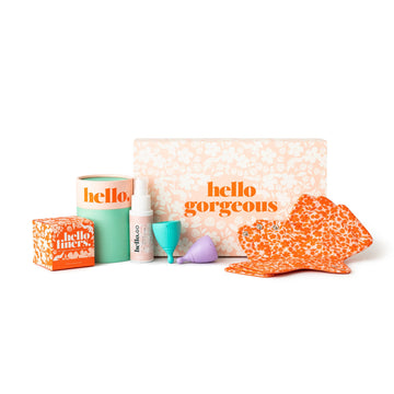 The Hello Starter Pack (Double Box XS/SM + 3-Pack Liners + Spray) 1 ea THE HELLO CUP uk supplements