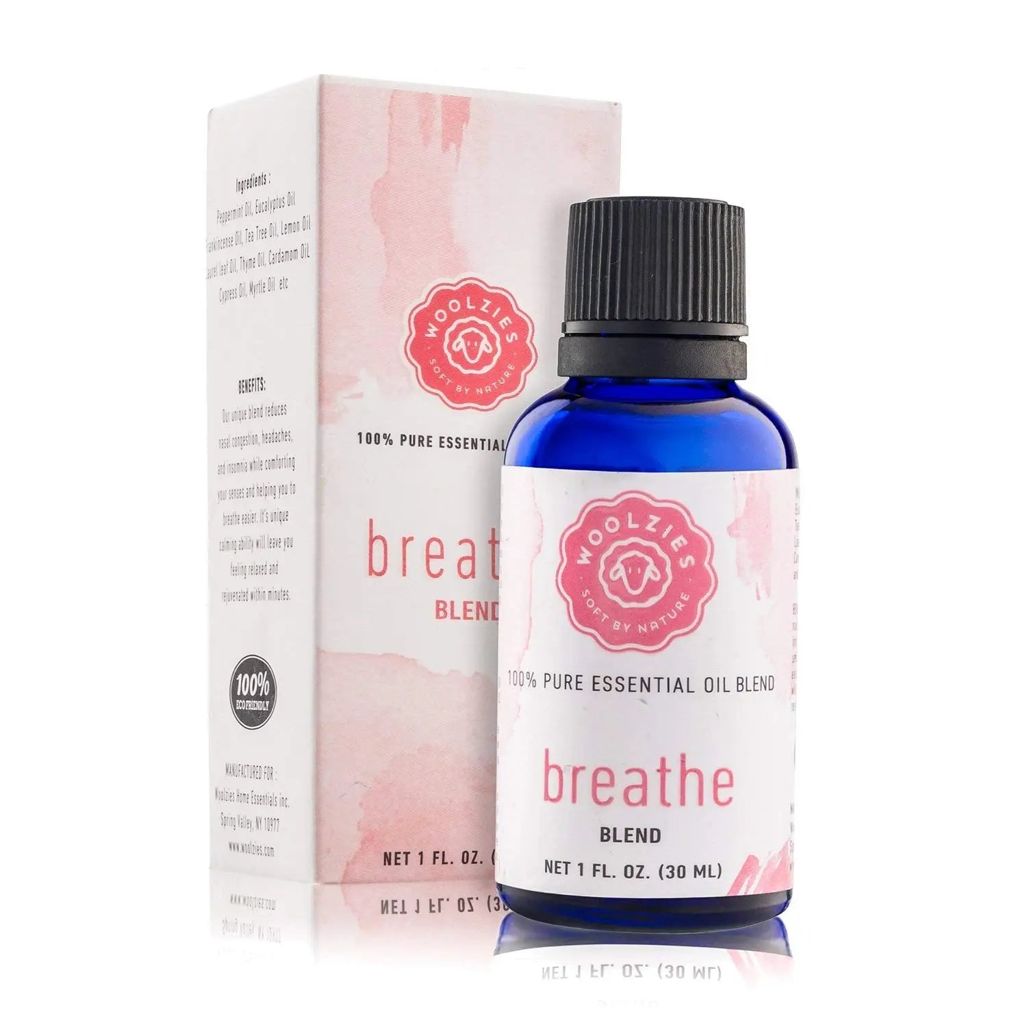 Woolzies Breathe Essential Oil Cold Stopper Blend For Cold, Cough, Congestion, Sinus Relief, Allergy, Headache, Aromatherapy, Scents & Diffuser Woolzies uk supplements
