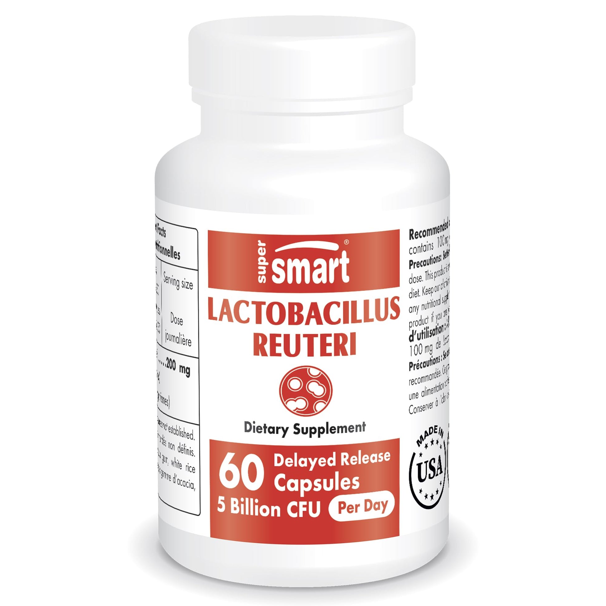Supersmart - Lactobacillus Reuteri 5 Billion CFU per Day (Probiotic Supplement) Supersmart uk supplements