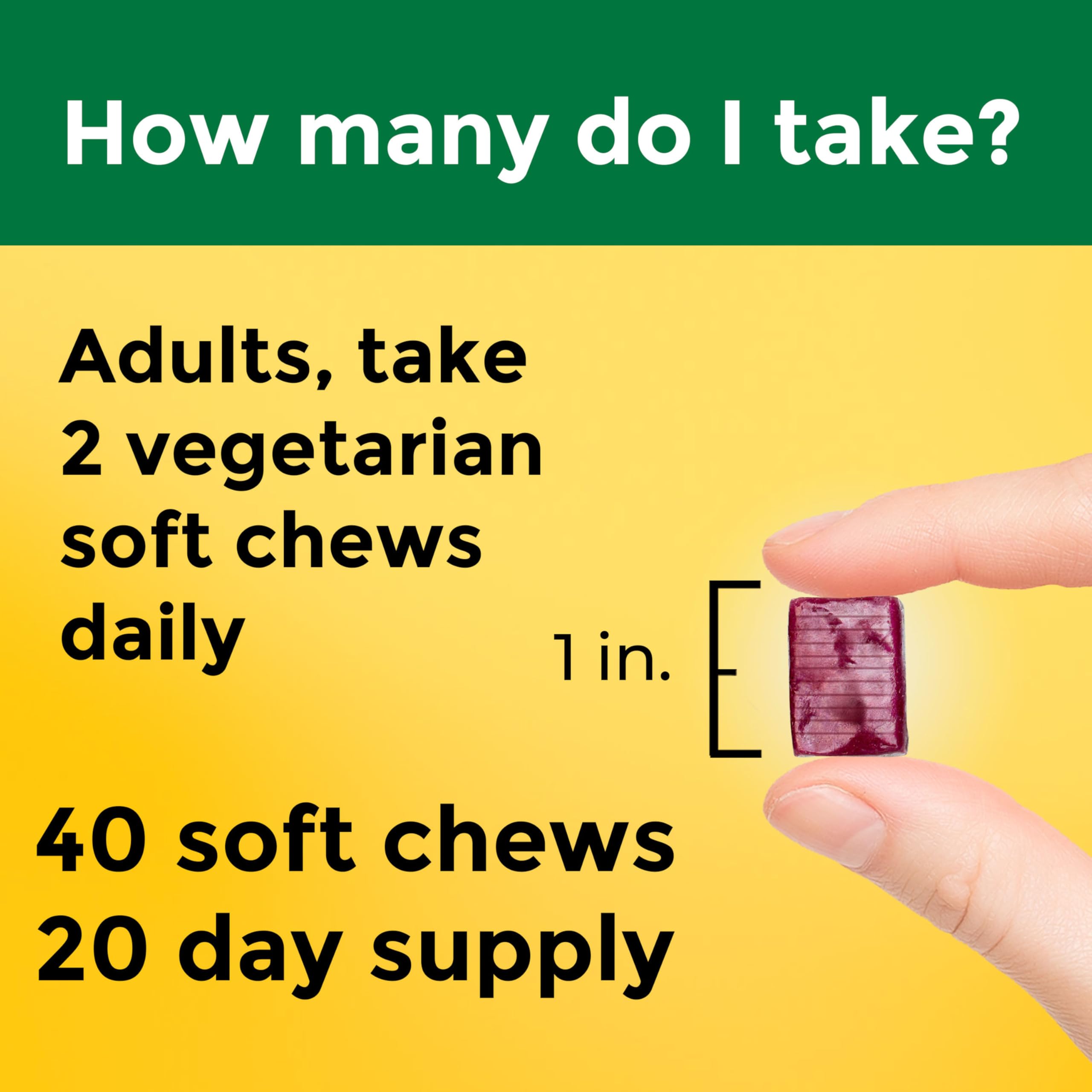 Nature Made High Absorption Magnesium Complex Soft Chews, Magnesium Supplement for Muscle, Heart, Bone Support, Magnesium Citrate & Malate Blend 250 mg per Serving, 40 Vegetarian Chews, 20 Day Supply Nature Made uk supplements