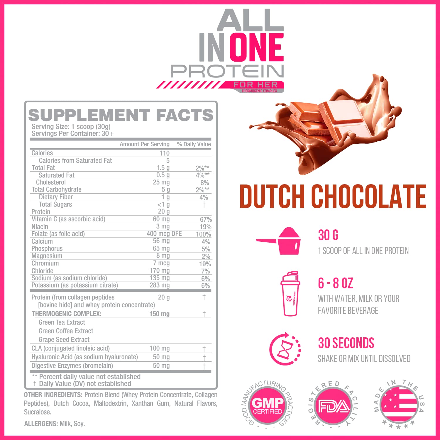 Forzagen Protein Powder for Women - Protein Shake With Collagen Powder for Women Forzagen uk supplements